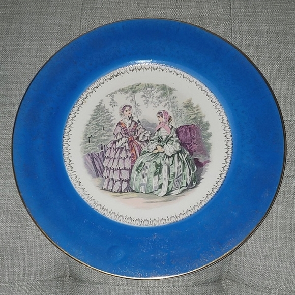 Vtg Century by Salem Godey Ladies Decorative Collector Plate with 23K Gold Trim - Picture 10 of 10